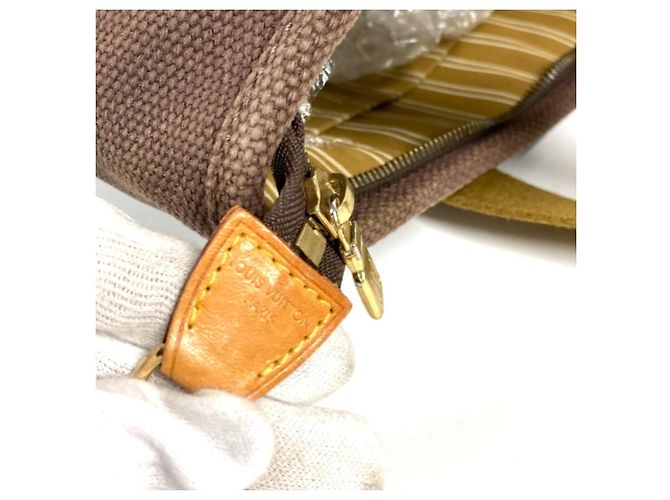 Borsa Tote Louis Vuitton Antigua Cabas MM Marrone - vista 8