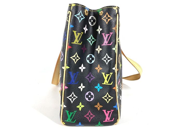 Borsa Tote Louis Vuitton Monogram Multicolor Aurelia MM Nero Multicolore - vista 12