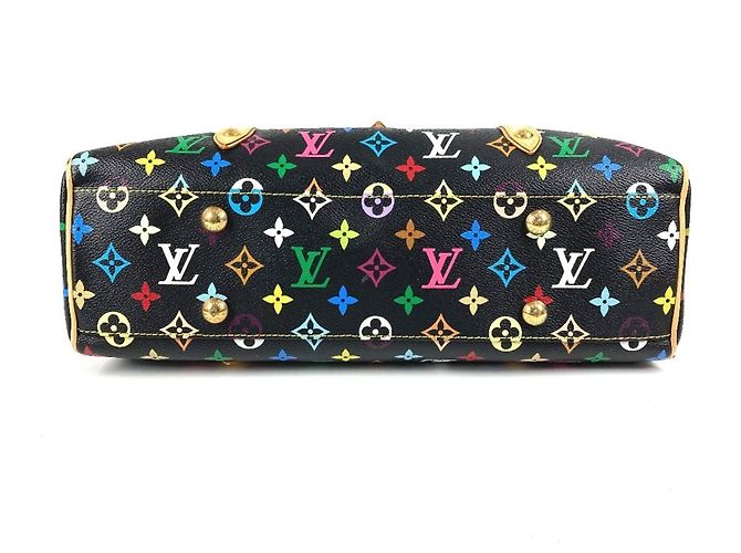 Borsa Tote Louis Vuitton Monogram Multicolor Aurelia MM Nero Multicolore - vista 13