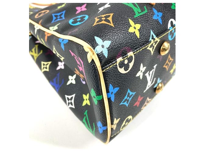 Borsa Tote Louis Vuitton Monogram Multicolor Aurelia MM Nero Multicolore - vista 15