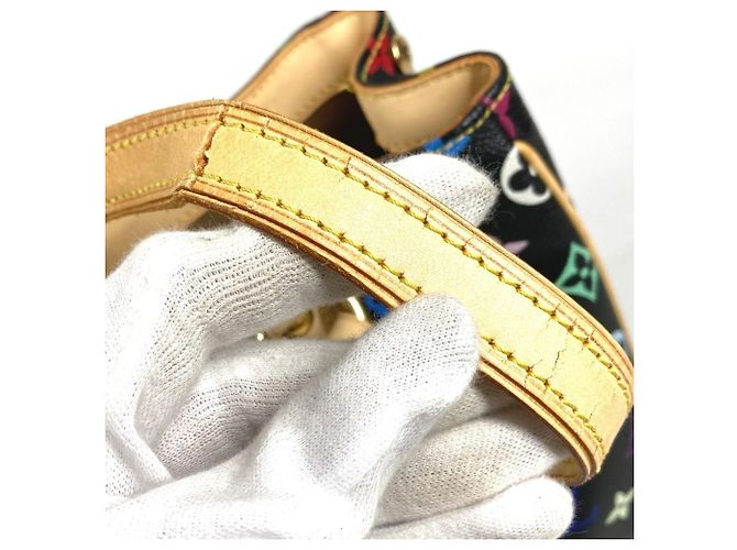 Borsa Tote Louis Vuitton Monogram Multicolor Aurelia MM Nero Multicolore - vista 16