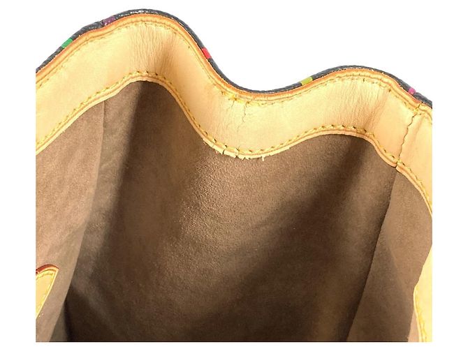 Borsa Tote Louis Vuitton Monogram Multicolor Aurelia MM Nero Multicolore - vista 2