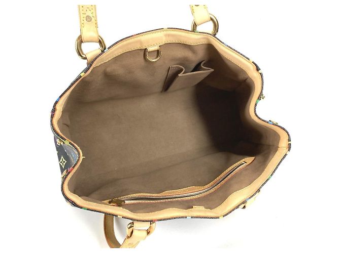 Borsa Tote Louis Vuitton Monogram Multicolor Aurelia MM Nero Multicolore - vista 3