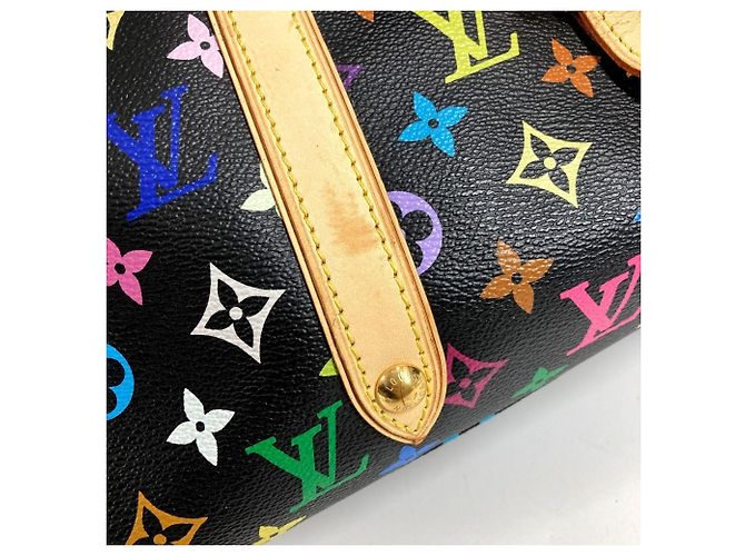 Borsa Tote Louis Vuitton Monogram Multicolor Aurelia MM Nero Multicolore - vista 6