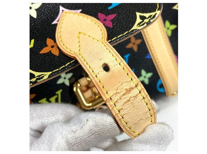 Borsa Tote Louis Vuitton Monogram Multicolor Aurelia MM Nero Multicolore - vista 7