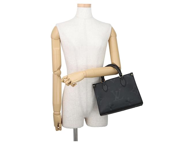 Borsa Louis Vuitton Monogram Empreinte OnTheGo PM Nero Monogramma - vista 4