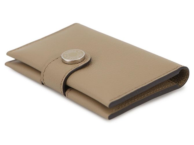 Hermès Tarjetero Hermes en Alezan y Beige Castaño - vista 2