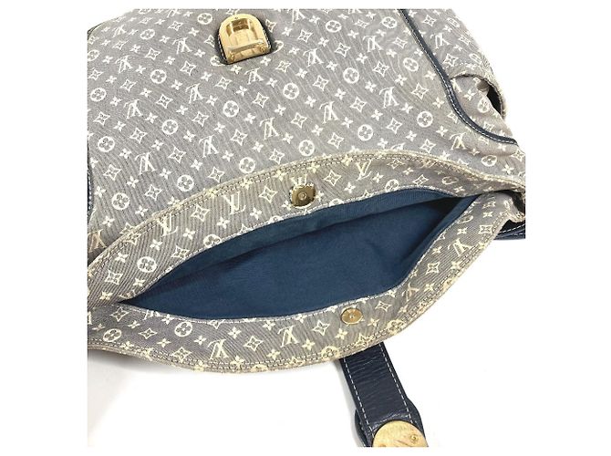 Borsa a Spalla Louis Vuitton Monogram Idylle Romance Nero Blu navy - vista 12