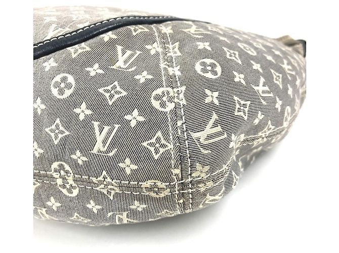 Borsa a Spalla Louis Vuitton Monogram Idylle Romance Nero Blu navy - vista 6