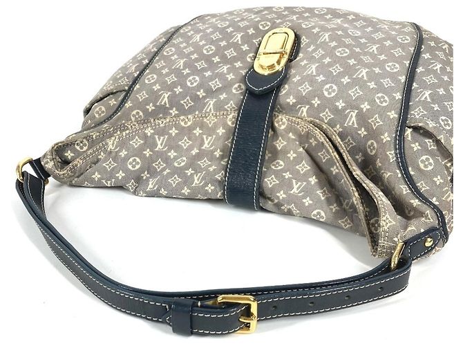 Borsa a Spalla Louis Vuitton Monogram Idylle Romance Nero Blu navy - vista 8