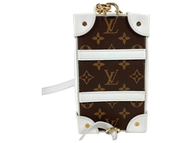 Louis Vuitton M80102 LV × NBA Soft Trunk Phone Box Crossbody Bag Castaño Blanco Monograma - vista 7