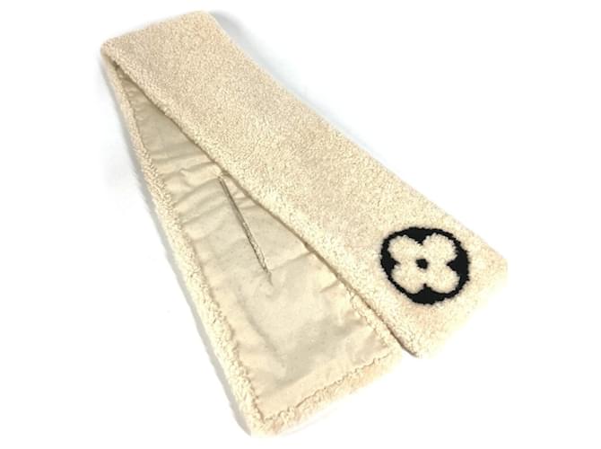 Sciarpa Tippet Monogram Flower Louis Vuitton Beige - vista 2