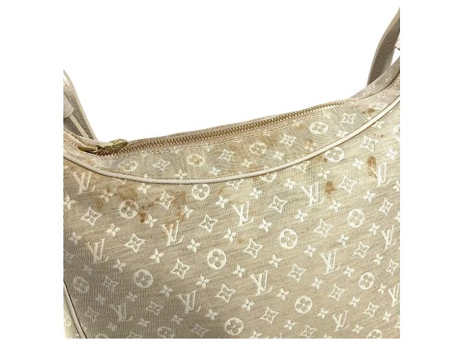 Borsa a tracolla Louis Vuitton Monogram Mini Lin Boulogne Beige - vista 10