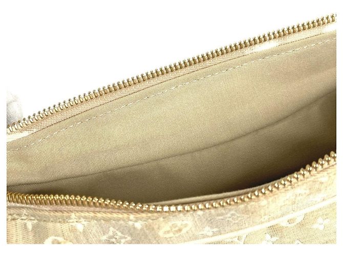 Borsa a tracolla Louis Vuitton Monogram Mini Lin Boulogne Beige - vista 15