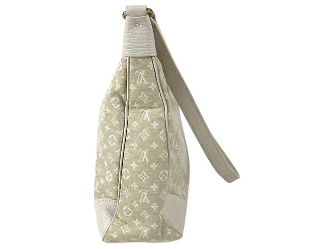 Borsa a tracolla Louis Vuitton Monogram Mini Lin Boulogne Beige - vista 3