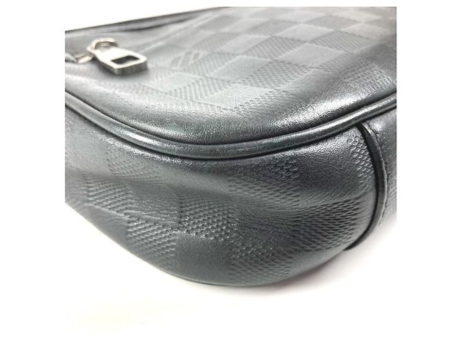 Borsa Louis Vuitton N41288 Damier Infini Nero - vista 7