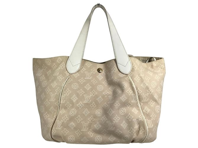Borsa Louis Vuitton Monogram Beach Line Caba Ipanema GM Beige - vista 13