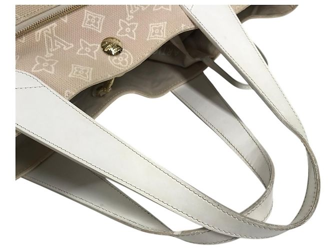 Borsa Louis Vuitton Monogram Beach Line Caba Ipanema GM Beige - vista 3