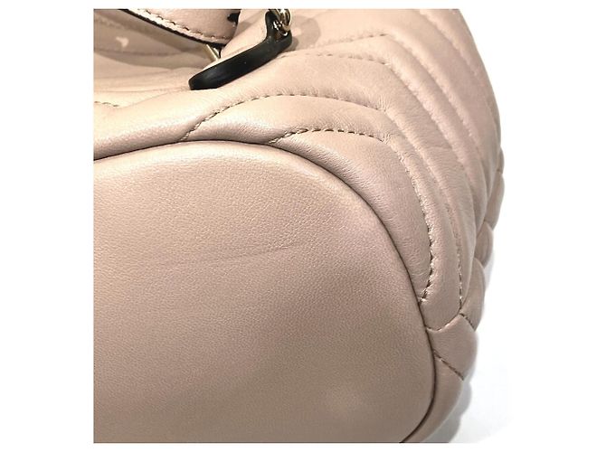 Gucci GG Marmont Lederrucksack Beige - Ansicht 7