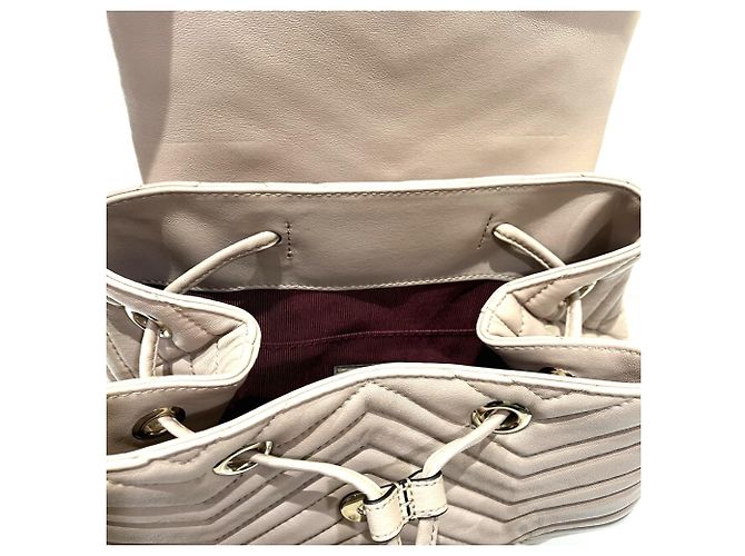 Gucci GG Marmont Lederrucksack Beige - Ansicht 9