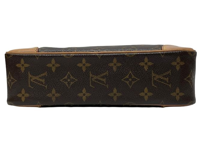 Borsa a tracolla Louis Vuitton Trocadero 27 in tela Monogram Marrone - vista 3