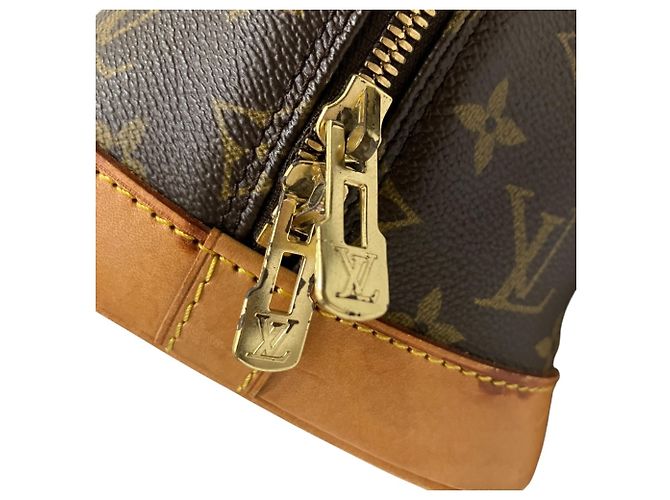Borsa Louis Vuitton Alma PM Marrone - vista 9