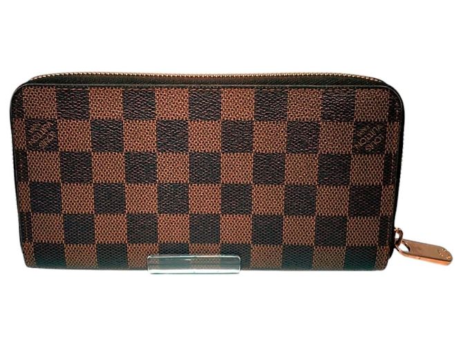 Carteira Zippy Long Louis Vuitton Damier Toile N60015 Marrom - vista 2