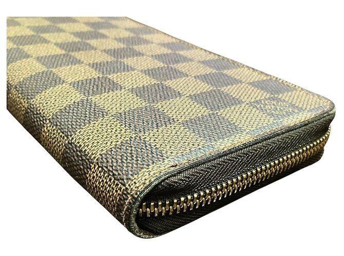 Carteira Zippy Long Louis Vuitton Damier Toile N60015 Marrom - vista 9