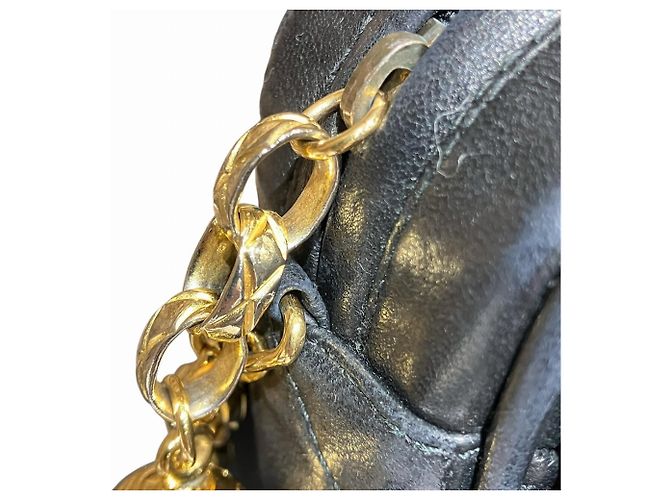 Borsa a tracolla Chanel Matelassé in agnello Nero - vista 6