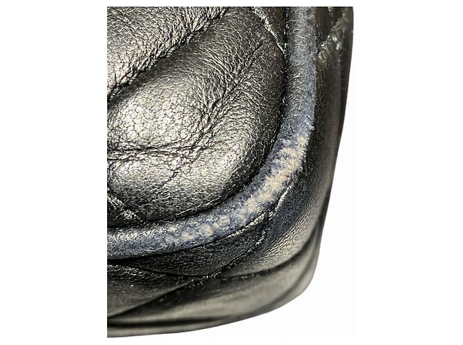 Borsa a tracolla Chanel Matelassé in agnello Nero - vista 8