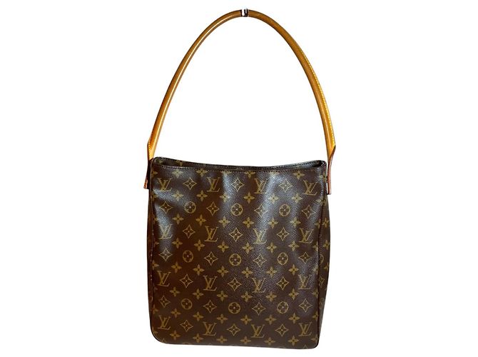 Borsa a Spalla Louis Vuitton Looping GM Marrone - vista 2