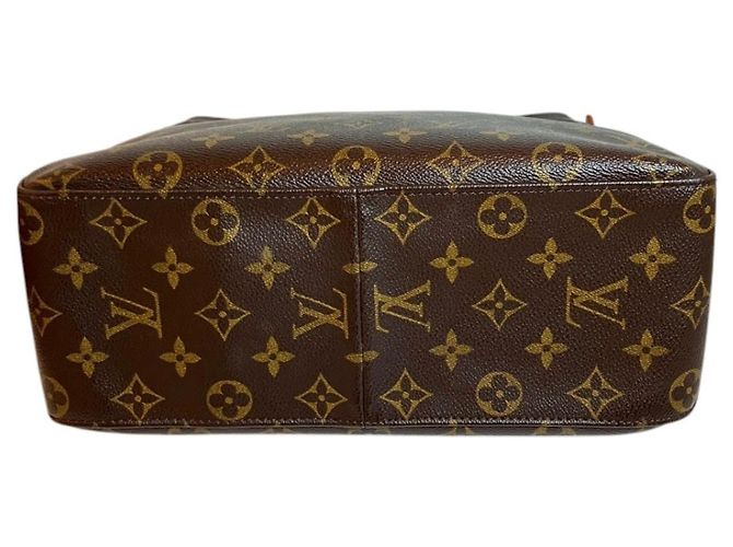 Borsa a Spalla Louis Vuitton Looping GM Marrone - vista 3
