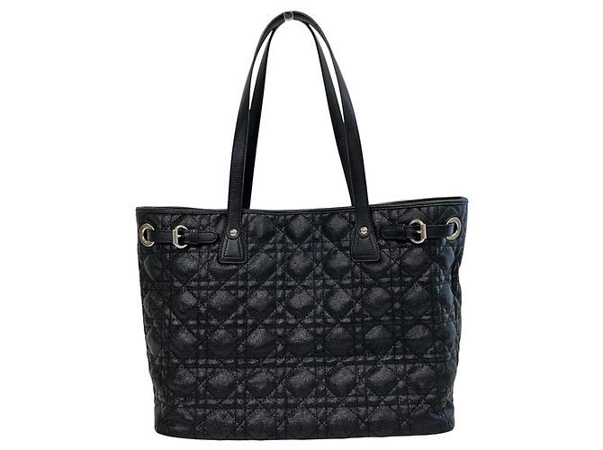 Borsa Tote Cannage Piccola Christian Dior Nero - vista 2