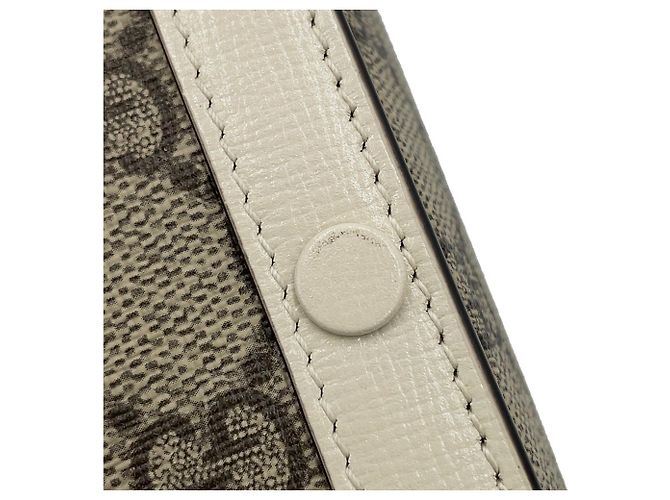 Borsa a tracolla Gucci GG Supreme Horsebit 1955 Marrone Bianco - vista 9