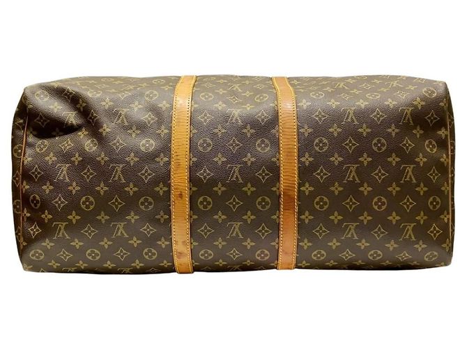 Bolso Boston Louis Vuitton Keepall 60 Castaño - vista 3