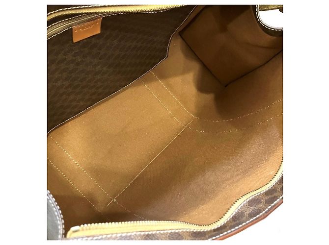 Céline Celine Macadam Leder Tote Bag Braun - Ansicht 5