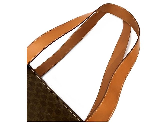 Céline Celine Macadam Leder Tote Bag Braun - Ansicht 9