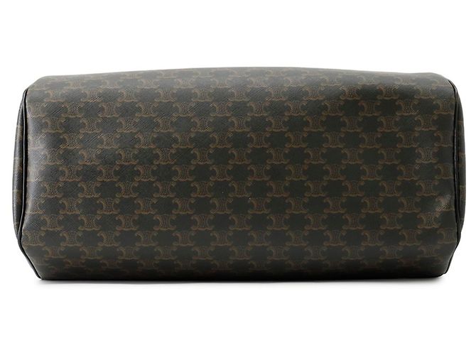 Borsa Boston Céline Marrone Pelle e PVC - vista 3