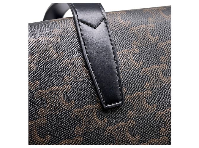 Borsa Boston Céline Marrone Pelle e PVC - vista 7
