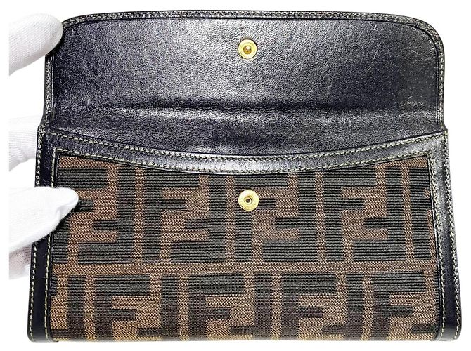 Fendi Long Wallet - Zucca Muster Braun - Ansicht 3
