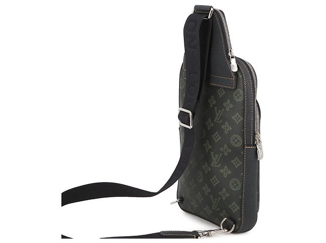 Borsa a tracolla Louis Vuitton Monogram Record Avenue Verde scuro Monogramma - vista 3