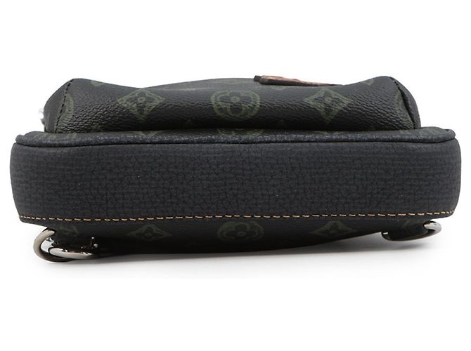 Borsa a tracolla Louis Vuitton Monogram Record Avenue Verde scuro Monogramma - vista 4