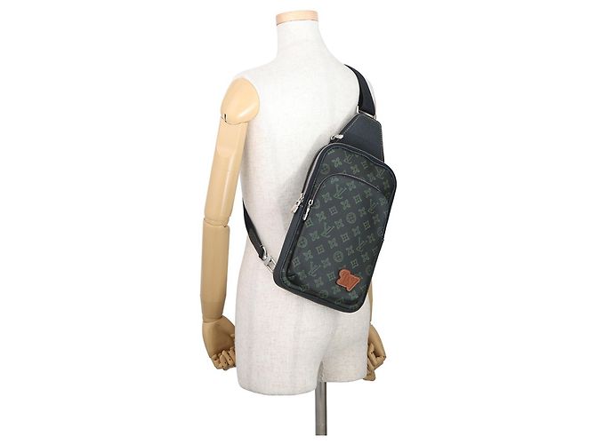 Borsa a tracolla Louis Vuitton Monogram Record Avenue Verde scuro Monogramma - vista 5