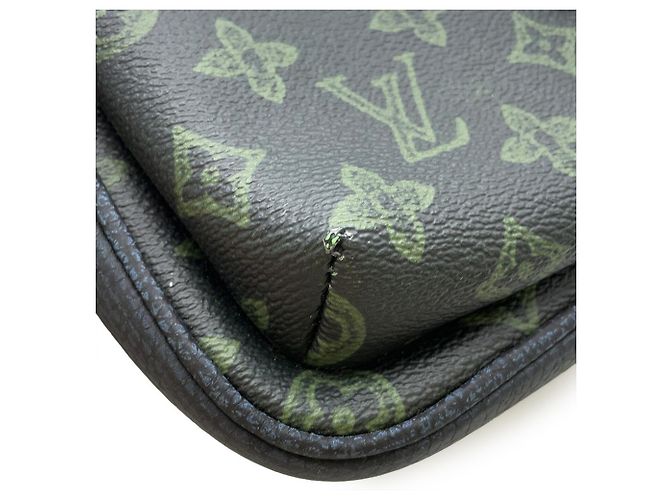 Borsa a tracolla Louis Vuitton Monogram Record Avenue Verde scuro Monogramma - vista 8