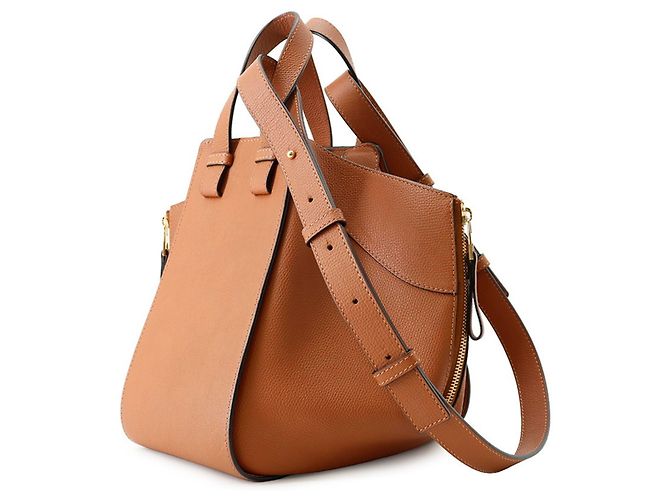 Borsa a mano in pelle Loewe Hammock Small Marrone - vista 2