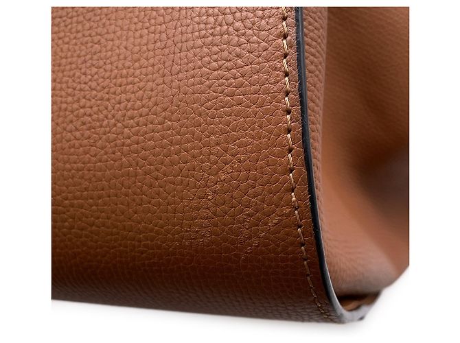 Borsa a mano in pelle Loewe Hammock Small Marrone - vista 7