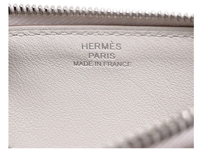 Tarjetero de piel Swift Hermès Blanco - vista 7