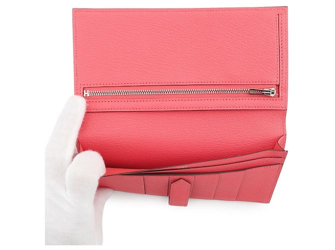 Hermès Bearn Soufflé Long Wallet Pink - Ansicht 5