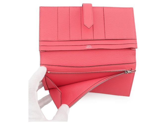 Hermès Bearn Soufflé Long Wallet Pink - Ansicht 6