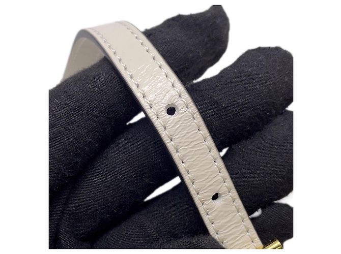 Prada Bonnie Mini Leder Dreieck Handtasche Weiß - Ansicht 11